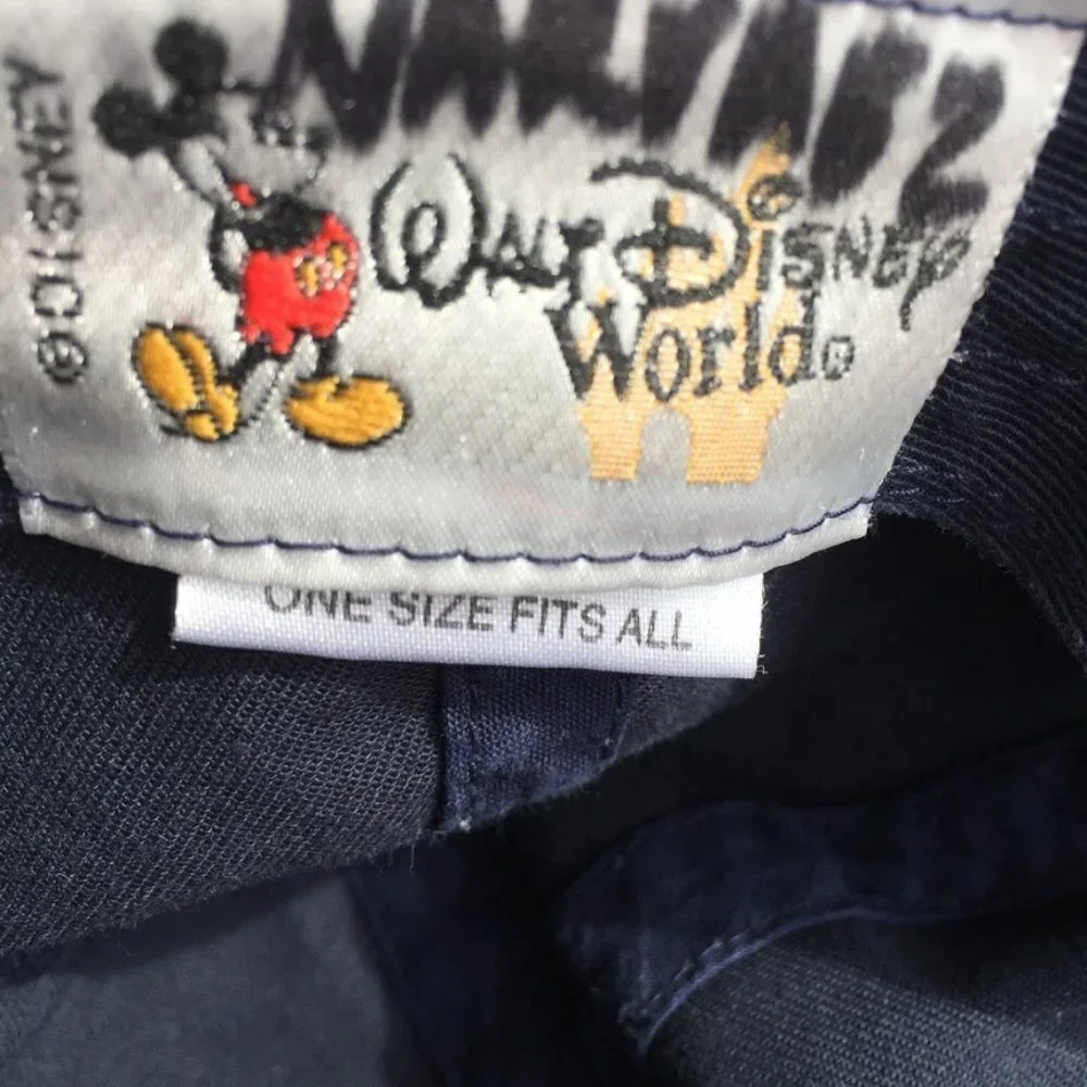 Walt Disney World Kids Baseball Hat One Size Fits‎ All Navy Blue
